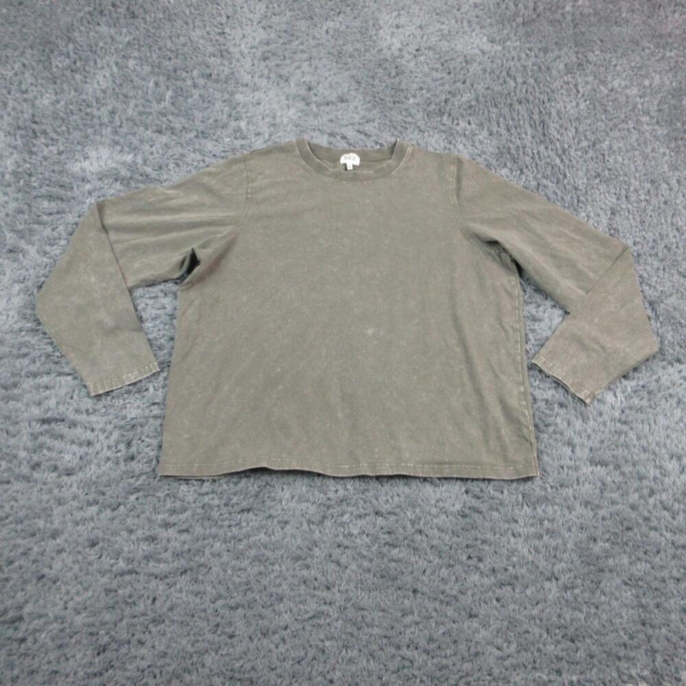 BKE Shirt Mens 2XL Green Long Sleeve Crew Neck Cotton Spandex Relaxed Jersey NWT